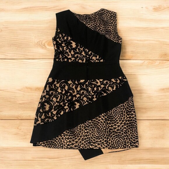BCBGMaxAzria Black Lace Overlay Dress | Size 6 - Picture 3 of 7